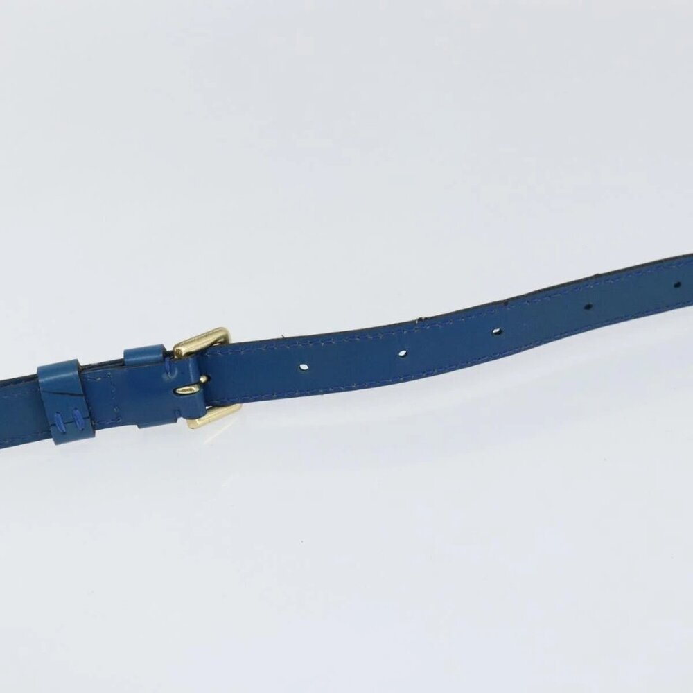 LOUIS VUITTON Epi Capuchin Shoulder Bag Blue M52345 LV Auth 149056 - Picture 9 of 16
